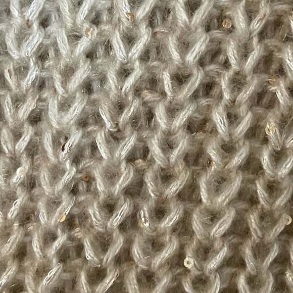 Anthropologie Knitted and Knotted Sunstitch Sequined Sweater M - Picture 4 of 6